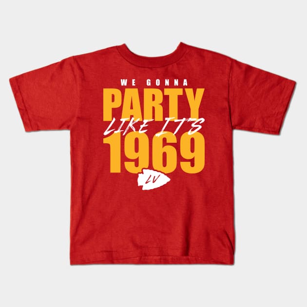 Kansas City - Party Like It's 1969 Kids T-Shirt by bellamuert3